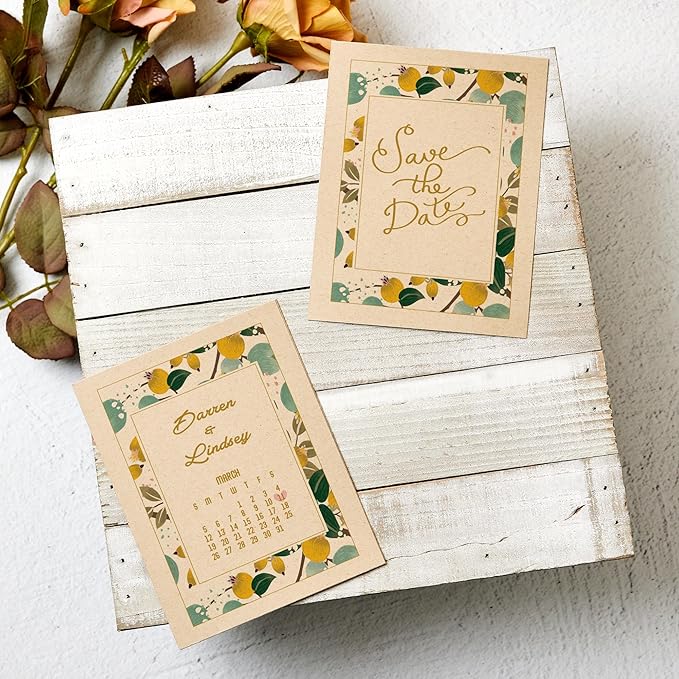 Avery Kraft Brown Postcards, 4.25" x 5.5", Laser/Inkjet, 80 Printable Postcards, Also Great for Thank You Cards and Invitations (5629)