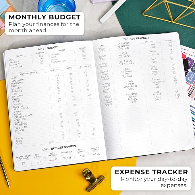 Clever Fox Planner PRO Premium Jan 2025-Jan 2026 – Luxurious Weekly, Monthly & Budget Agenda Organizer for Productivity & Reaching Goals, A4 Hardcover + Keepsake Box – Black