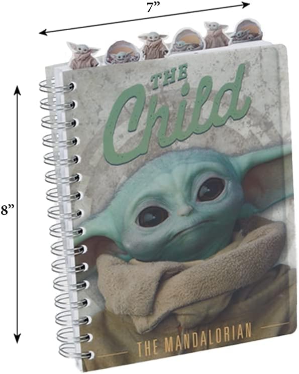 Innovative Designs Baby Yoda Notebook Star Wars Mandalorian Tab Journal for Kids