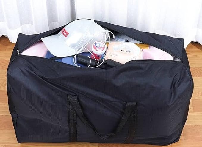 Extra Large Storage Bag for Moving Travel Bag Waterproof Large Moving Bag with Double Zippers and Reinforced Handles Large Capacity Duffle Bag for Moving Traveling Home Storage Packing