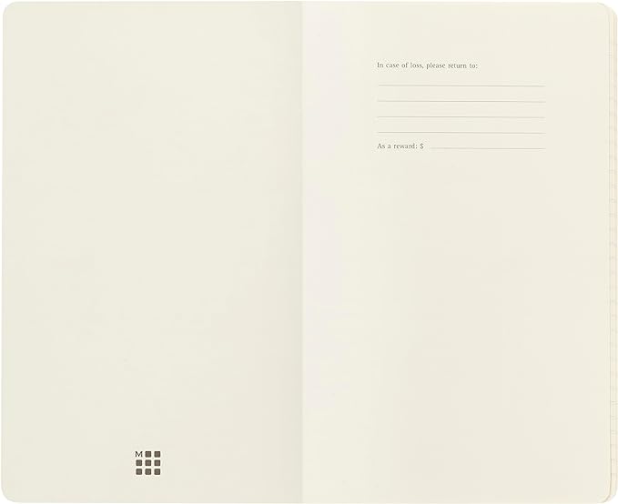 Moleskine Volant Journal, Soft Cover, Large (5" x 8.25") Plain/Blank, Coral Orange/Aqua Blue, 96 Pages (Set of 2)