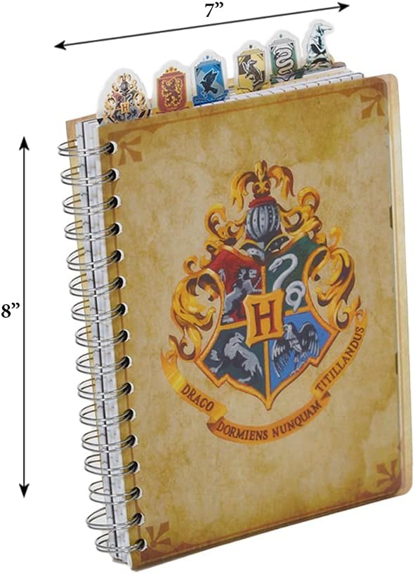 Innovative Designs Harry Potter Hogwarts Writing Notebook & Tab Journal for Kids, Teens or Adults