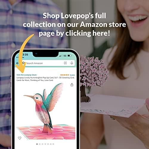 Lovepop Happy Birthday Pop-Up Card for Her and Him- 3D Disney Birthday Greeting Cards for Boys, Girls, Men, Women - Birthday Adventures - 5" x 7" Up Card - Blank Note Card & Envelope Included