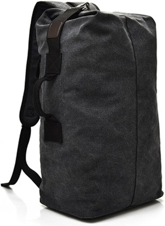 Military Duffel Bag Top Load Double Strap Canvas Backpack Army Travel