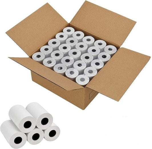 RyhamPaper 50 Rolls Thermal Receipt Paper, Thermal Paper 2 1/4" x 85' Pos Receipt Paper, Cash Register Rolls