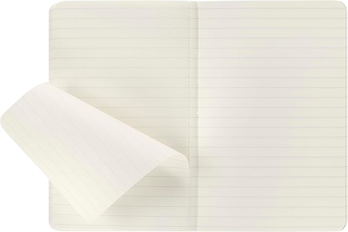 Moleskine Volant Journal, Soft Cover, Pocket (3.5" x 5.5") Ruled/Lined, Forget-Me-Not Blue/Amber Yellow, 80 Pages (Set of 2)