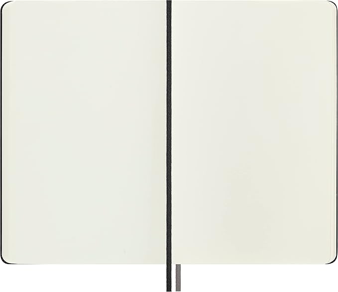 Moleskine Classic Expanded Notebook, Hard Cover, Large (5" x 8.25") Plain/Blank, Black, 400 Pages
