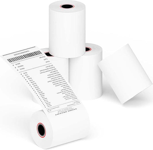 50 Rolls Thermal Receipt Paper Rolls, 3-1/8 x 230ft Thermal Paper, POS Cash Register Paper Rolls