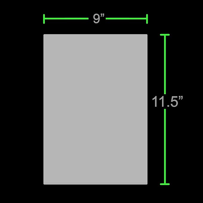 Apache Laminating Pouches 3 mil, for 8.5 x 11 inch Letter Size Paper 9 x 11.5 inch Sheets, 25 Pack