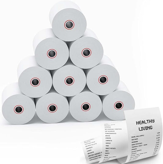 Thermal Receipt Paper Rolls, 3-1/8 x 230ft Thermal Paper, POS Cash Register Paper Rolls (10 Rolls)