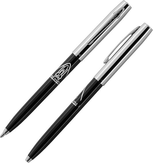 Fisher Space Pen Cap-O-Matic Space Pen, Space Shuttle Imprint, Ballpoint, Black Ink