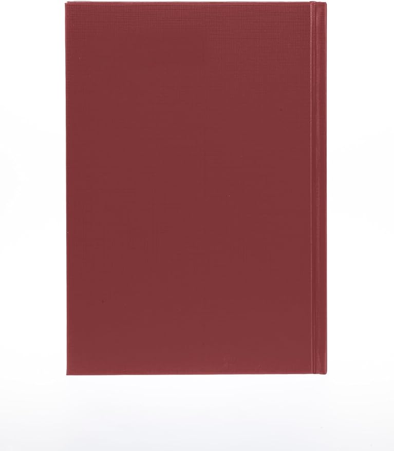 Collins Essential 2025 Business Diary - A4 Day to a Page with Appointments Planner with Leathergrain Hardback Cover - Maroon - ESSA41A.78-25