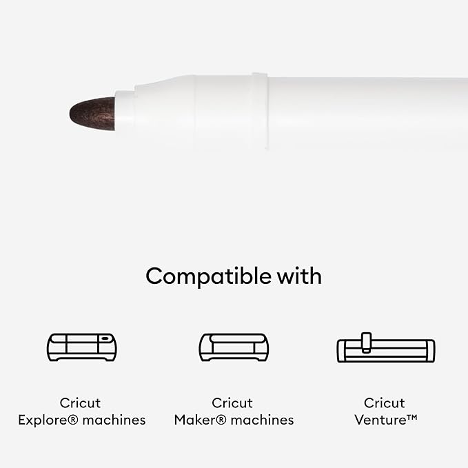 Circuit Cricut Permanent Markers 2.5 mm, Black (6 ct), Black