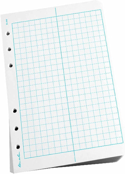 Rite In The Rain Weatherproof Loose Leaf Paper, 4.625" x 7", 32# White, Field Pattern, 100 Sheet Pack (No. 352)