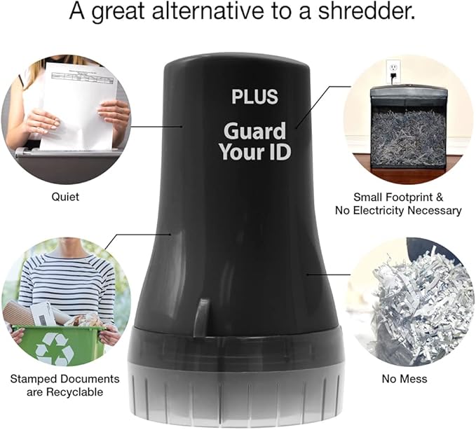 Wide Advanced Confidentiality Roller for Concealing Your Personal Information, Easy to use with one Swipe by Guard Your ID for ID Theft Prevention Stamping, As Seen on TV (Wide 3-Pack, Black)