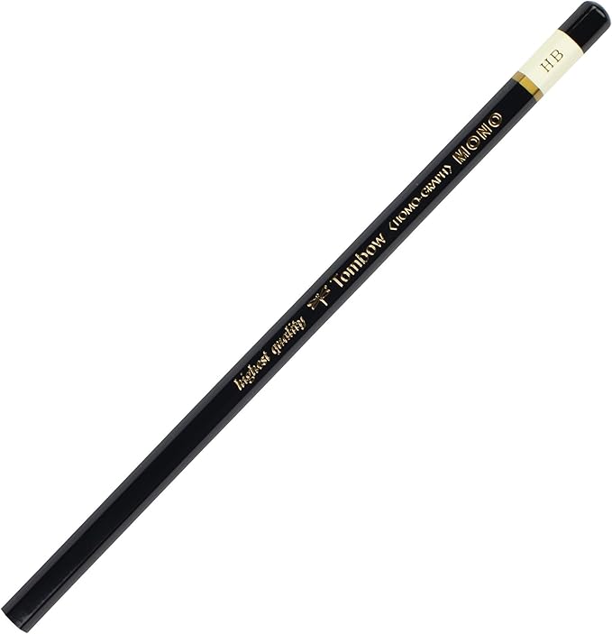 Tombow 51509 MONO Drawing Pencil, HB, Graphite 12-Pack