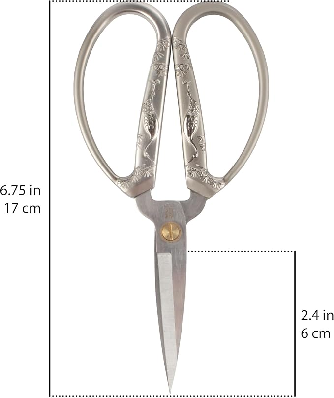 JubileeYarn Classic Chinese Small Embroidery Craft Scissors - Bronze, Copper, Silver - 1 Scissor Each
