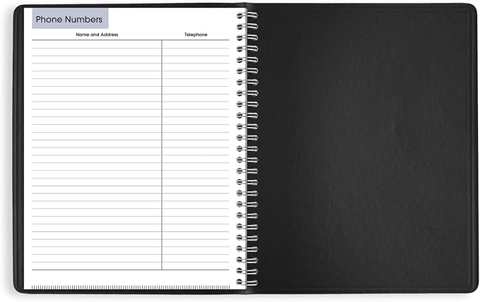AT-A-GLANCE 2025 Planner, Weekly, 7" x 8-3/4", Medium, Column-Style, DayMinder, Black (G5900025)