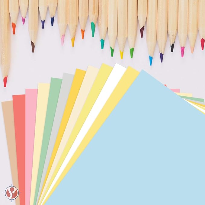 Salmon Pastel Color Paper – Great for Arts and Crafts and Stationery Printing – 8.5 x 14" (Menu/Legal Size) – 20lb Bond / 50lb Text / 75GSM – Copy, Writing and Printer Paper – 500 Sheets per Pack