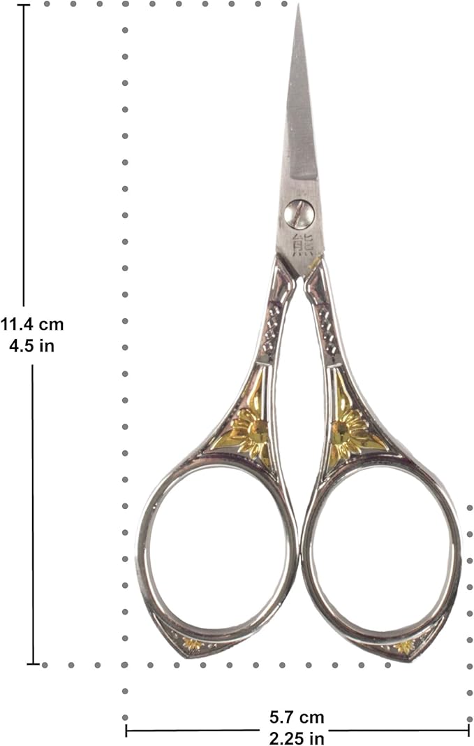 JubileeYarn Sun Motif Embroidery Craft Scissors - Assortment - 9 Scissors
