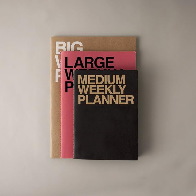 JSTORY Big Personal Wide Spaces Weekly Planner 28 Sheets Kraft