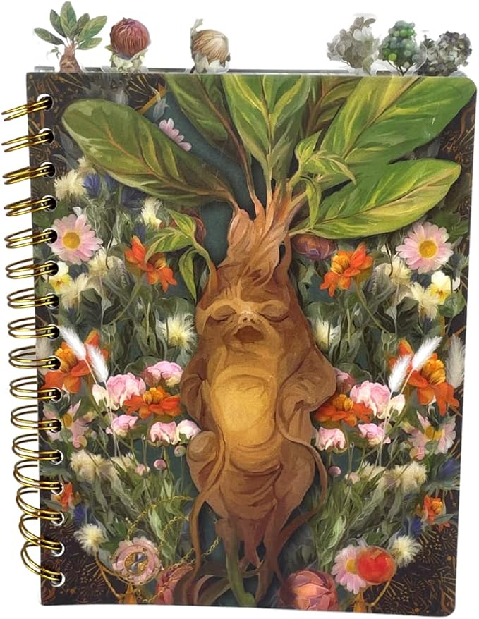 Innovative Designs Harry Potter Tab Journal Notebook, Herbology - Spiral Bound, 144 Lined Pages, 8 x 7 inches