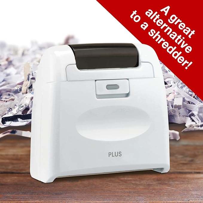 Plus Guard Your ID Wide Roller Stamp, White