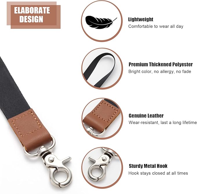 XCHIN Lanyards for Keys, Keychain Long Lanyard for Women Men, Cute Neck Lanyard for ID Badges Wallet