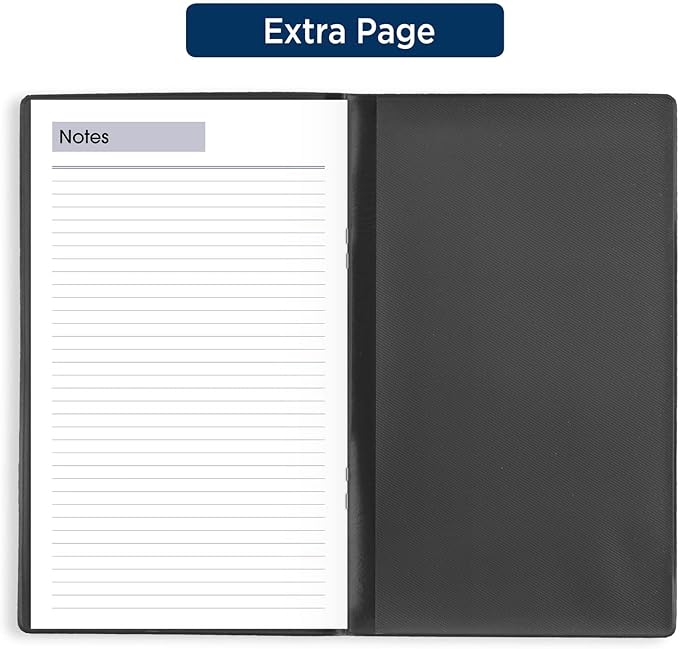 AT-A-GLANCE 2024 Weekly Pocket Planner, DayMinder, Open Scheduling, 3-1/2" x 6", Pocket Size, Black (SK480024)