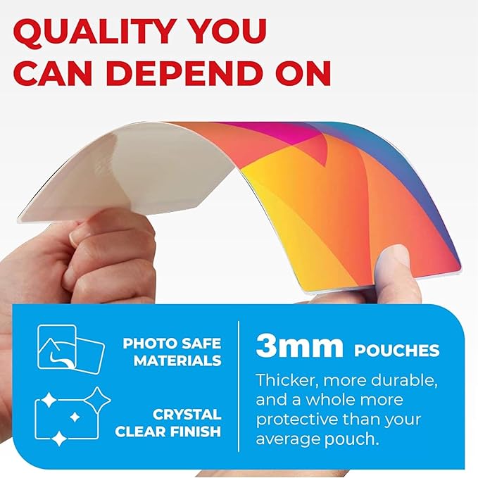 3MIL Thermal Laminating Sheets (100 Count) 11.5x17.5 inch, Dry-Erase Friendly Laminating Pouches, Compatible with Laminators Crystal Clear Laminated Finish