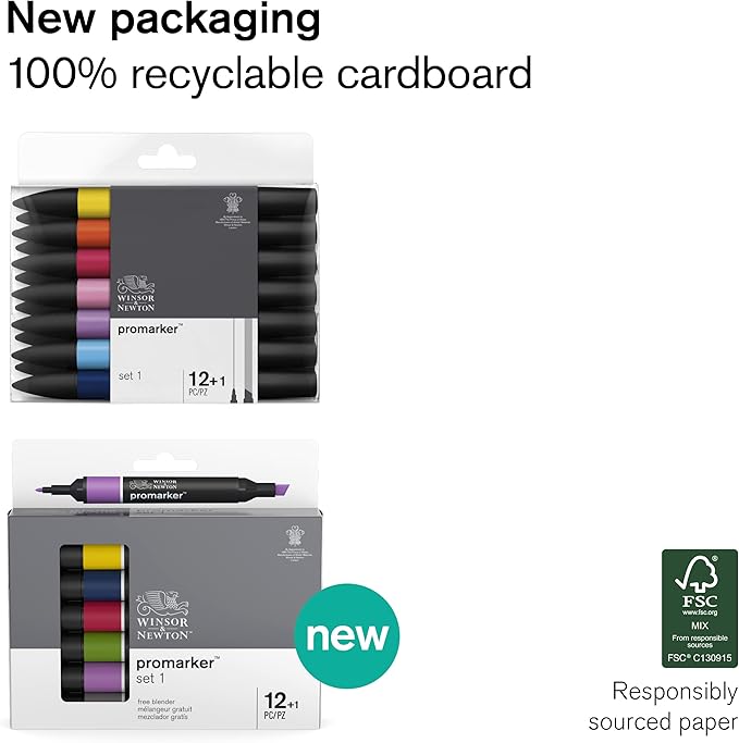 Winsor & Newton Promarker, Set of 12, Manga Chibi