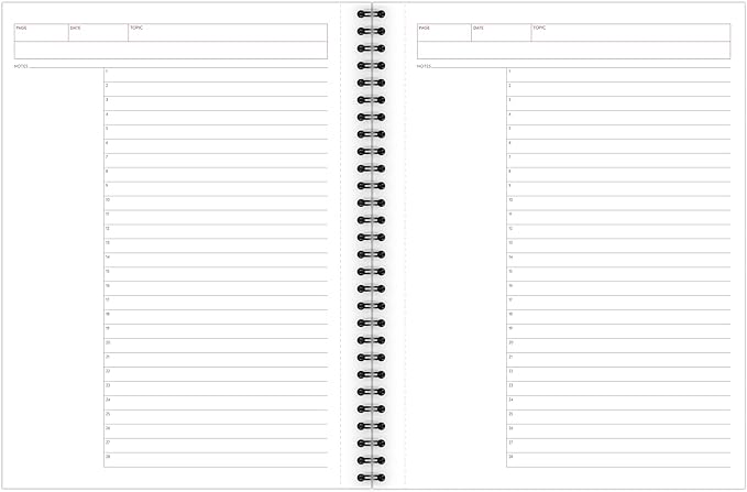 Cambridge Notebook, Business Notebook, 7-1/4" x 9-1/2", 80 Sheets, Ruled, Action Planner, Flexible Cover, Wirebound, Gray (06122)