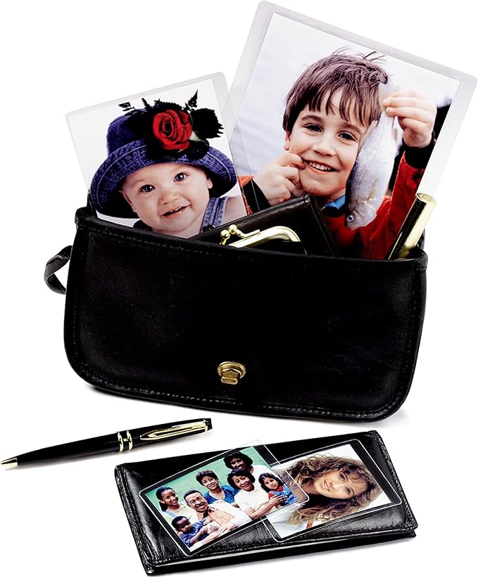 Scotch Self-Sealing Laminating Pouches, Wallet Photo Size, Glossy Finish, 2 1/2 in. x 3 1/2 in., 5 Pouches