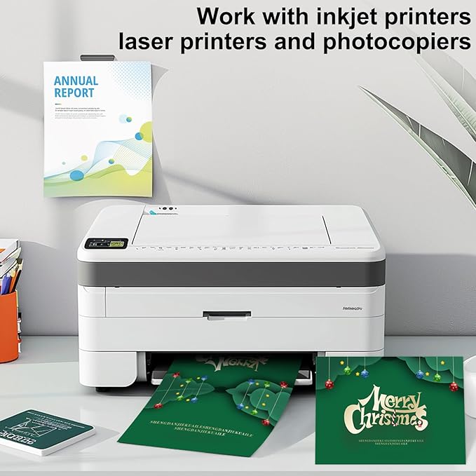 White Cardstock 8.5" x 11 "，30 Sheets Cardstock Paper 85 lb/230 gsm,Bright White Card Stock for Printer,Drawing,Gift tags,Invitations, Cards etc