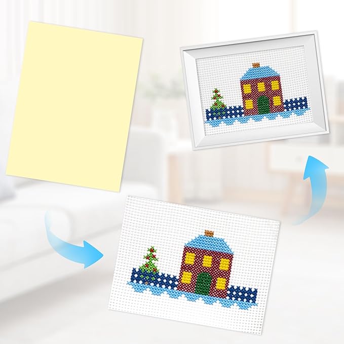 Self Stick Mounting Board 11 X 14 inch, for Cross Stitch, Photo Frame Backing （10 Pack）