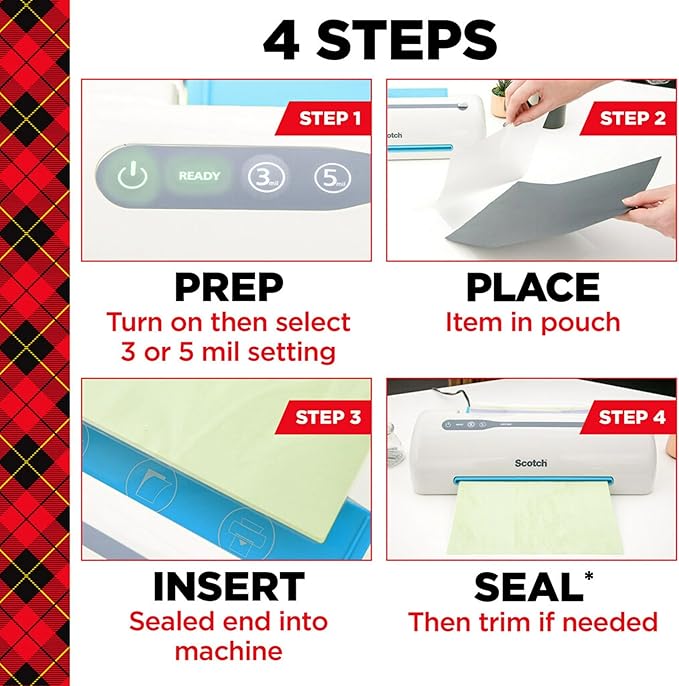 Scotch Thermal Laminating Pouches, For Use With Thermal Laminators, 8.9 x 11.4 Inches, Letter Size Sheets, 100 Count (Pack of 1)