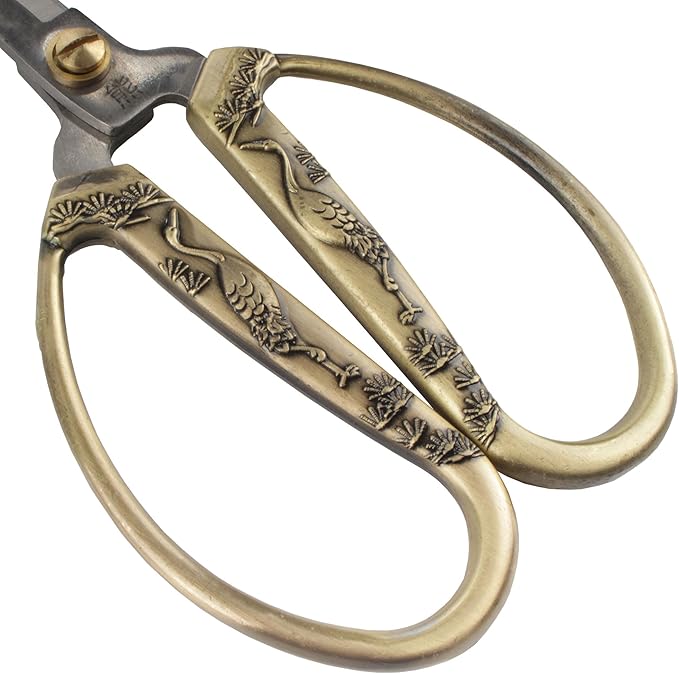 JubileeYarn Crane Motif Small Embroidery Scissors - Bronze - 30 Scissors