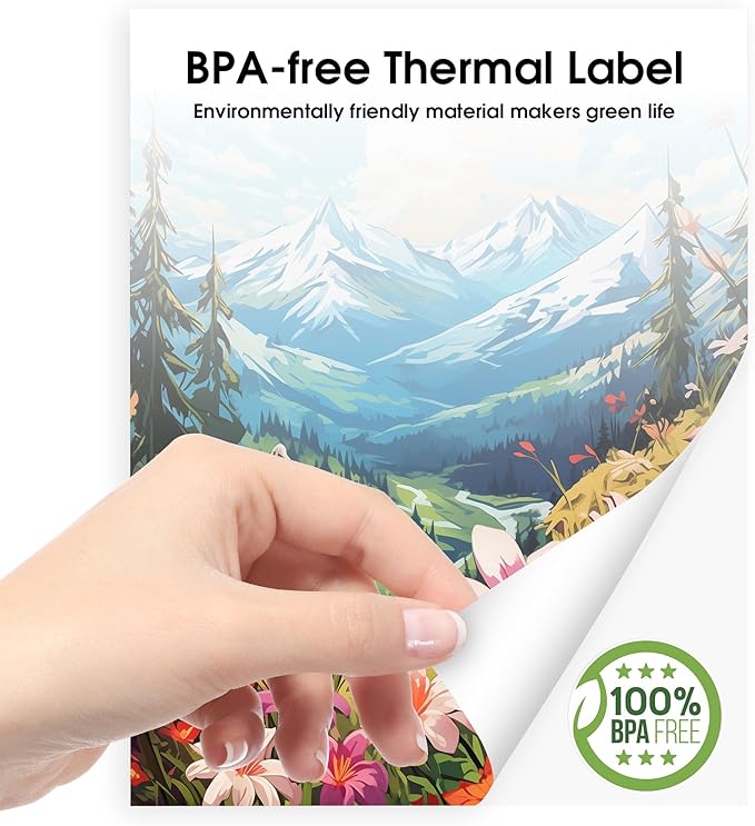 Thermal Paper, Thermal Printer Paper 8.27 x 11.69 Size, Thermal paper for portable printer Compatible with Hprt、Phomemo、Itari M08F MT800 Brother Pocket PJ763MFi Letter folded Paper 100 sheets