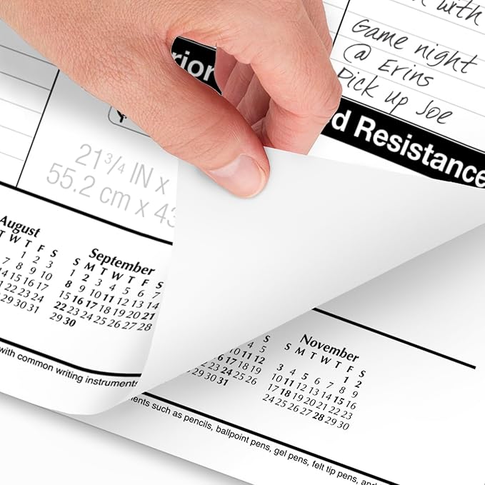 AT-A-GLANCE 2024 Desk Calendar, Desk Pads, Monthly, 21-3/4" x 17", Large, Ruled Blocks, 3 Pack (AZSK240024)