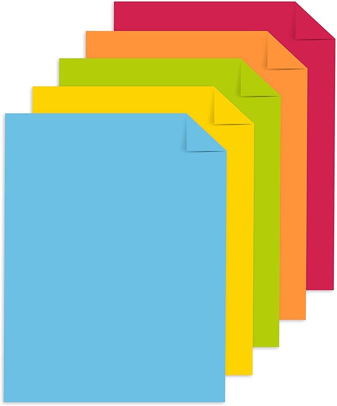 Astrobrights Mega Collection, Colored Cardstock,"Classic" 5-Color Assortment, 320 Sheets, 65 lb/176 gsm, 8.5" x 11" - MORE SHEETS! (91630)