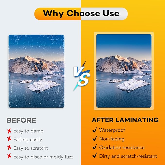 600 Pack Laminating Sheets, Holds 8.5 x 11 Inch Sheets, 3 mil, 9 x 11.5 Inches Thermal Laminating Pouches Lamination Sheet Paper for Laminator, Clear, Letter Size, Office and School Supplies