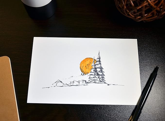 Home Advantage 5x8 Blank Index Cards - Our 50 Pack of Plain Index Cards Use Heavy Duty Cardstock to Make Them Bleed Proof - These Big Flash Cards Make Perfect Blank Note Cards & Blank Flashcards