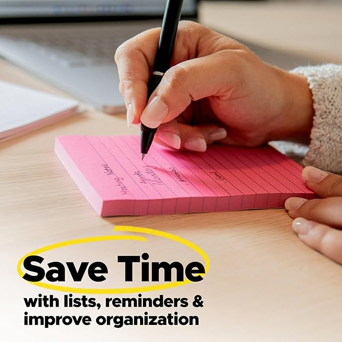 Post-it Mini Notes, 1 3/8 in. x 1 7/8 in., 4 Sticky Notes Pads, 50 Sheets per Pad, Poptimistic Collection, School Supplies and Oﬃce Products, The Original Post-it Note