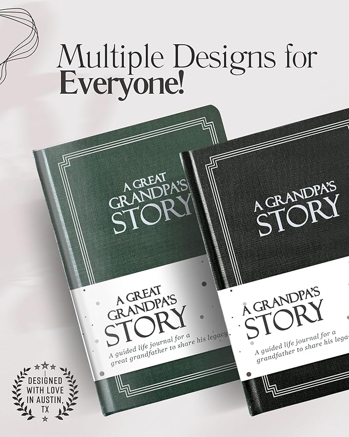 Papa's Life Story Journal (Hardcover): A Meaningful Keepsake for Papa to Share His Journey and Memories, Book Includes 250+ Prompt Questions, Sentimental Gifts for Father's Day, Birthday & Christmas