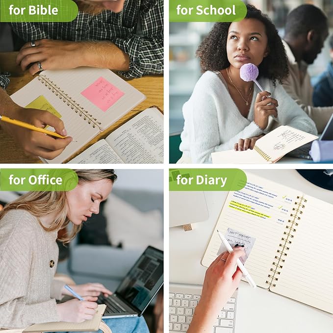 Spiral Notebook-6.10" x 8.19" College Ruled Journal with Inner Pockets and 192 Pages,PU Leather Cover Business Journal, Twin-Wire Binding Notebook Perfect for Office & Home School Supplies