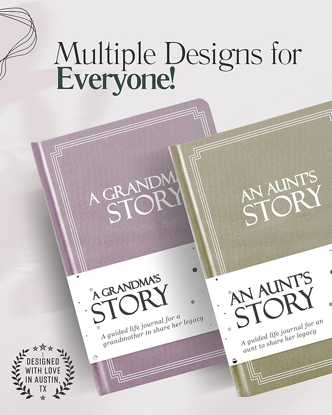 Mom's Life Story Journal (Hardcover): A Meaningful Keepsake for Mom to Share Her Journey and Memories, Book Includes 250+ Prompt Questions, Sentimental Gifts for Mother's Day, Birthday & Christmas