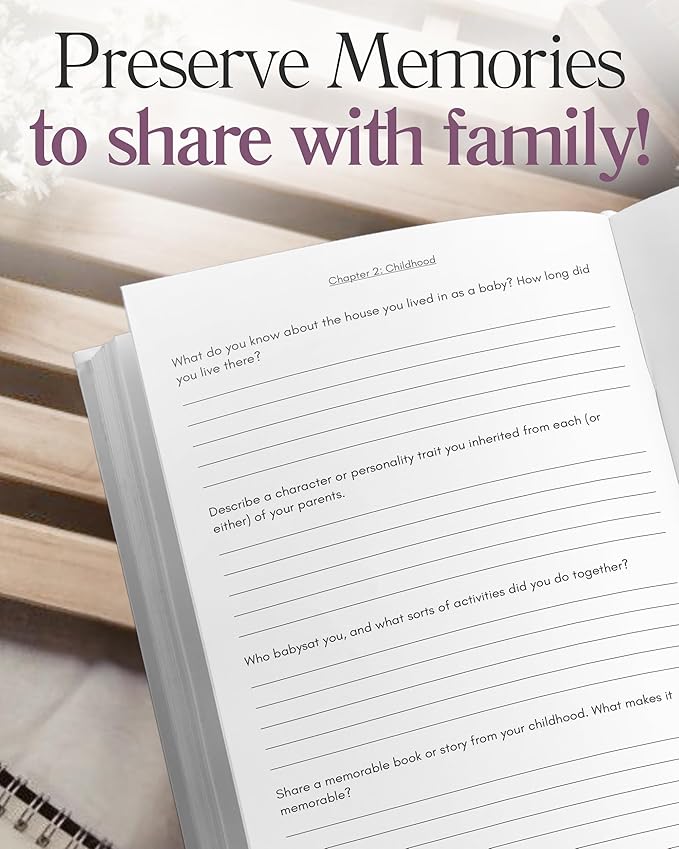 Nana's Life Story Journal (Hardcover): A Meaningful Keepsake for Nana to Share Her Journey and Memories, Book Includes 250+ Prompt Questions, Sentimental Gifts for Mother's Day, Birthday & Christmas