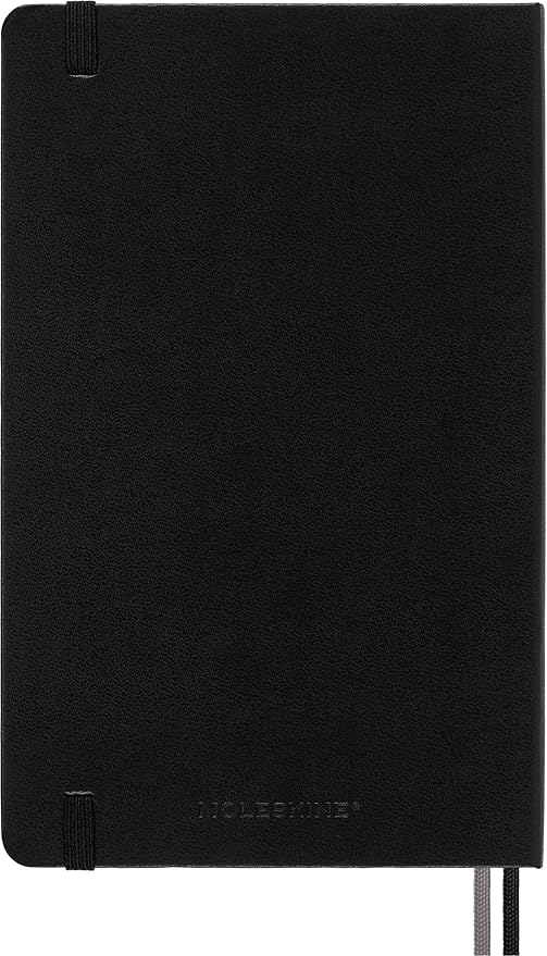 Moleskine Classic Expanded Notebook, Hard Cover, Large (5" x 8.25") Squared/Grid, Black, 400 Pages