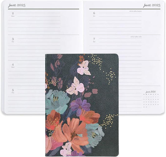 Erin Condren 2025 Softbound Life Planner (Jan - Dec 2025), A5 12-Month Weekly & Monthly Planner Journal, Horizontal Layout, Soft Cover, Layflat Binding, Bold Blooms Cover & Interior Design