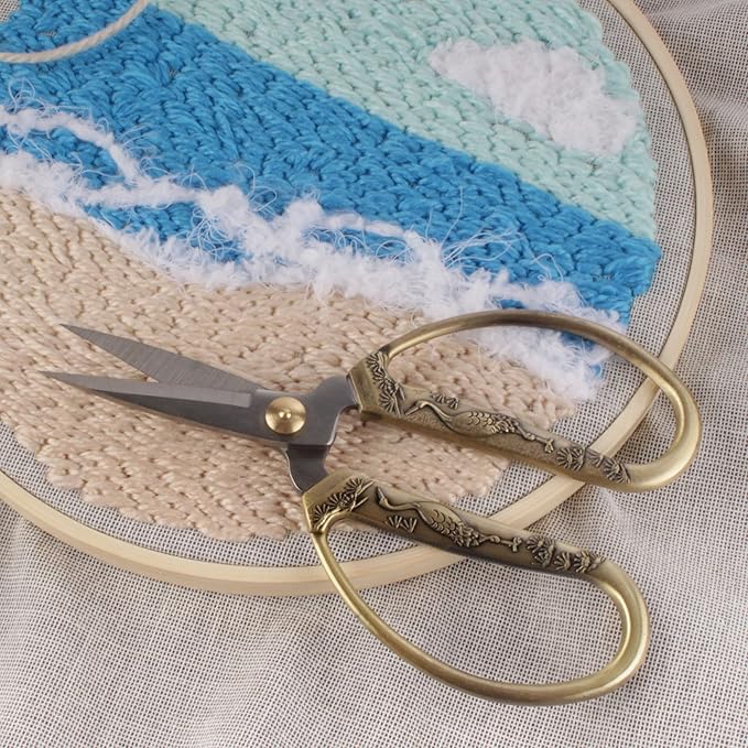 JubileeYarn Crane Motif Small Embroidery Scissors - Bronze - 30 Scissors